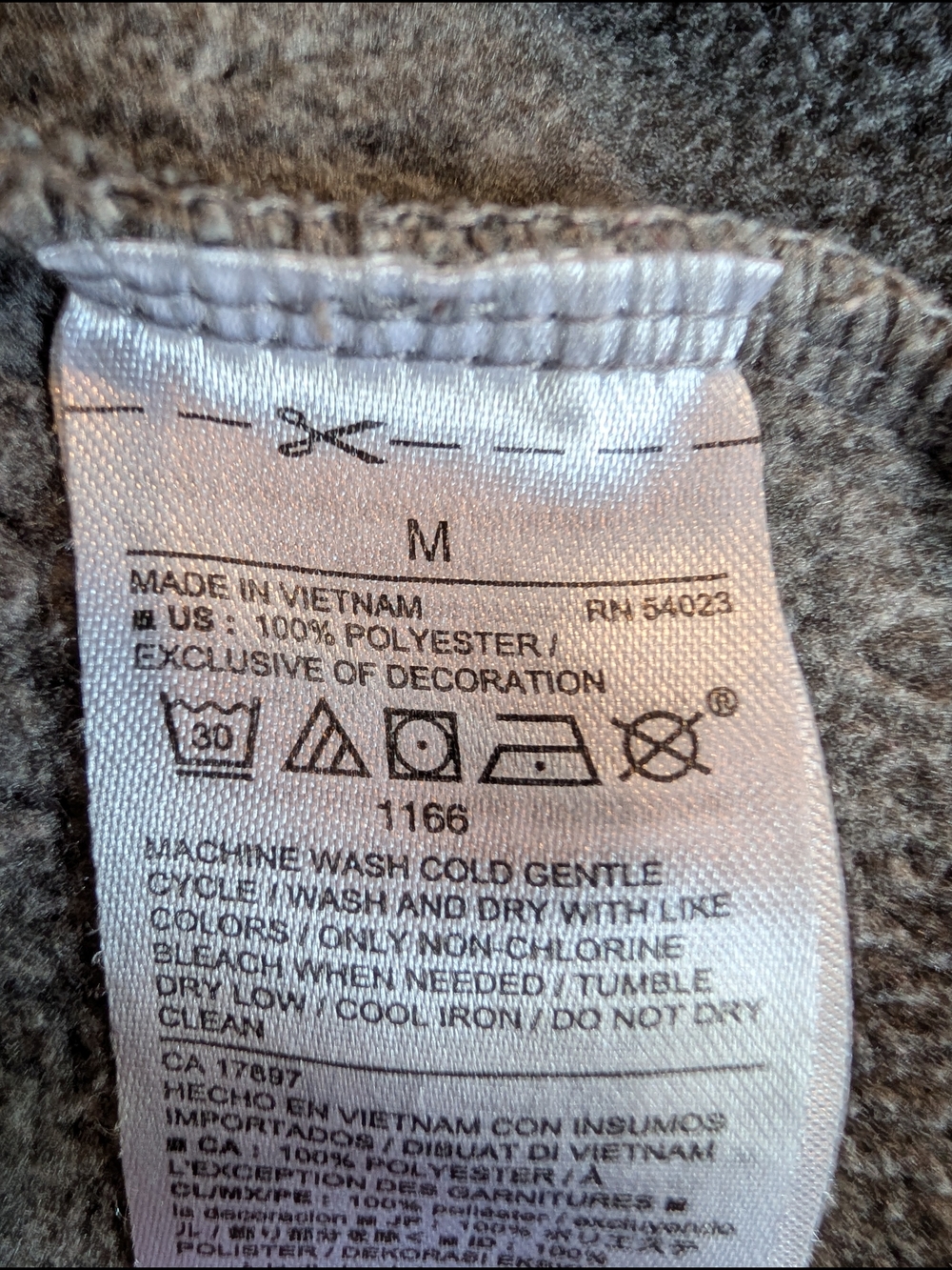 Old Navy Gray Hooded Pullover with Zip Pockets - Picture 2 of 10
